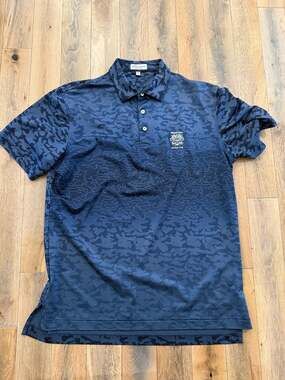 Peter Millar Summer Comfort Whistling Straits Camo Golf Polo Shirt Size M